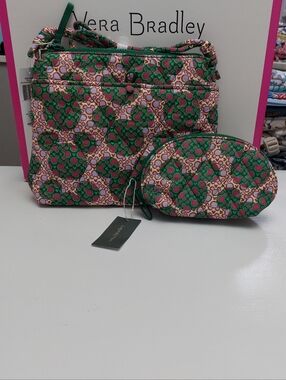 Vera Bradley Original Zip Hipster Mini Dome Cosmetic Disney Kalaidescope NWT